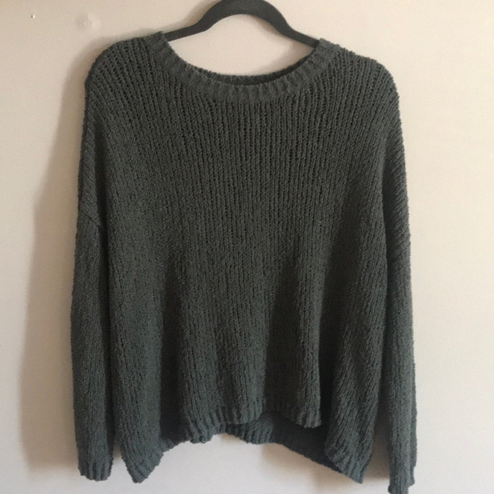 Aerie green knit sweater